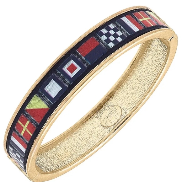 Bella Canvas Jewelry - NWT - Canvas - Nautical Flag Hinge Bracelet